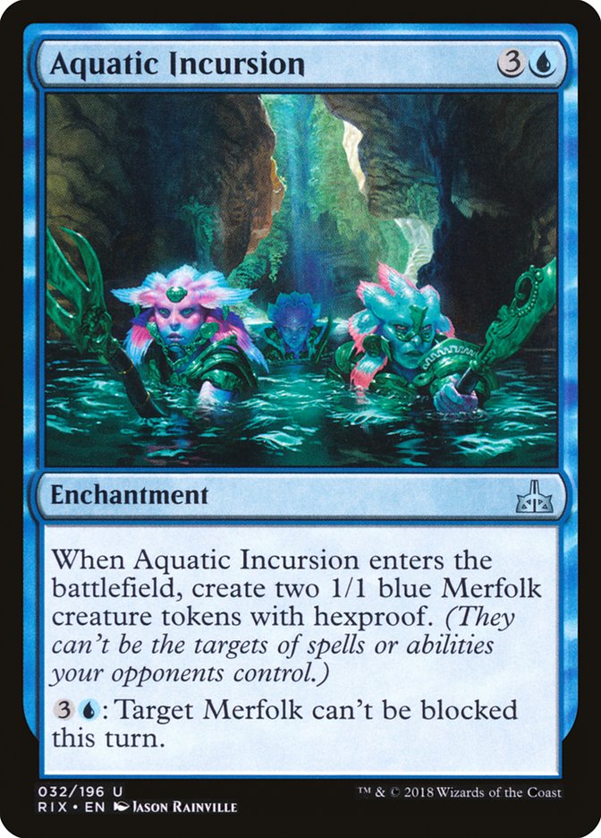 Aquatic Incursion [Rivals of Ixalan] Magic: The Gathering