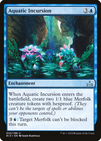 Aquatic Incursion [Rivals of Ixalan] Magic: The Gathering