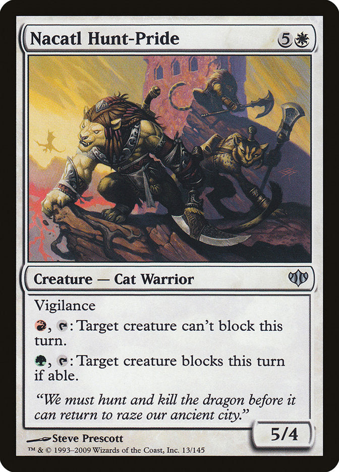 Nacatl Hunt-Pride [Conflux] Magic: The Gathering