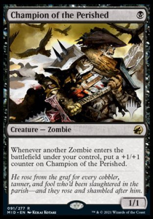 Champion of the Perished (Promo Pack) [Innistrad: Midnight Hunt Promos] Magic: The Gathering