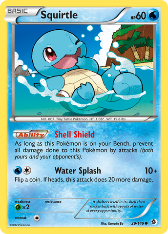 Squirtle (29/149) [Black & White: Boundaries Crossed] Pokémon