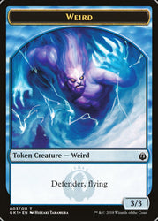 Weird // Goblin Double-Sided Token [Guilds of Ravnica Guild Kit Tokens] Magic: The Gathering
