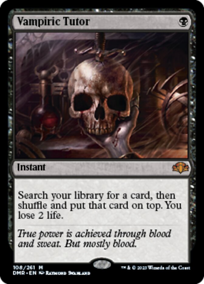 Vampiric Tutor [Dominaria Remastered] Magic: The Gathering