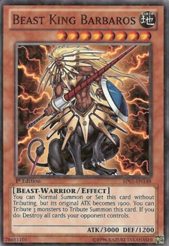 Beast King Barbaros [BP01-EN148] Starfoil Rare Yu-Gi-Oh!