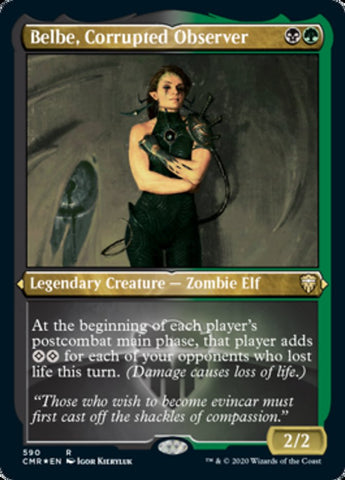 Belbe, Corrupted Observer (Etched) [Commander Legends] Magic: The Gathering