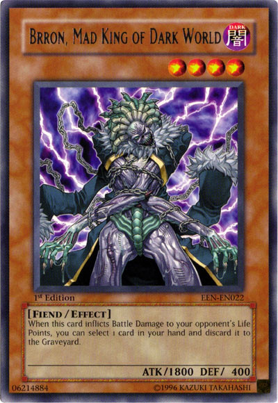 Brron, Mad King of Dark World [EEN-EN022] Rare Yu-Gi-Oh!