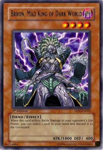 Brron, Mad King of Dark World [EEN-EN022] Rare Yu-Gi-Oh!