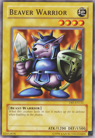 Beaver Warrior [DB1-EN121] Common Yu-Gi-Oh!