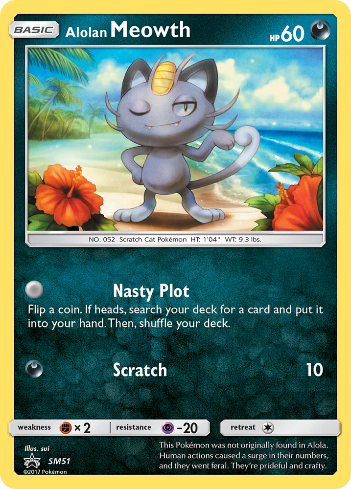 Alolan Meowth (SM51) [Sun & Moon: Black Star Promos] Pokémon