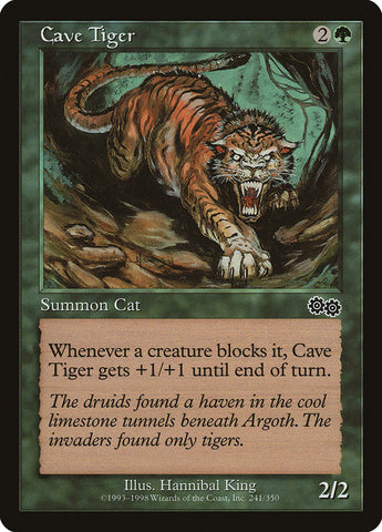 Cave Tiger [Urza's Saga] Magic: The Gathering