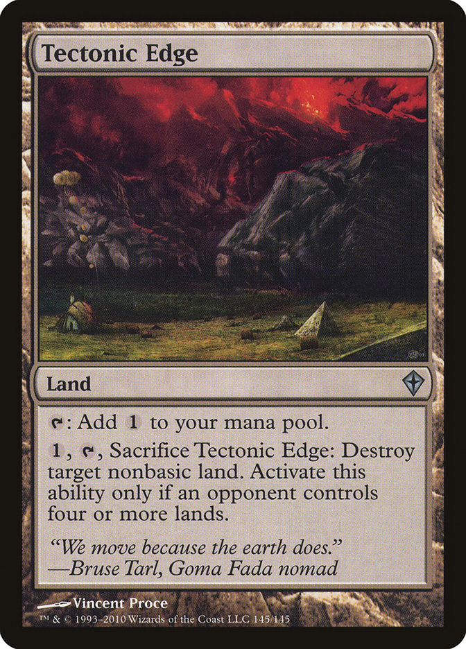Tectonic Edge [Worldwake] Magic: The Gathering