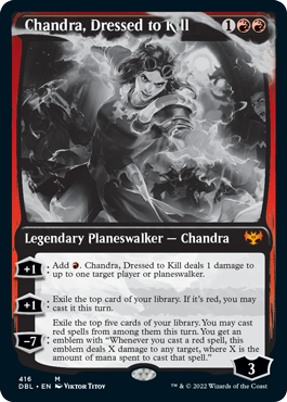 Chandra, Dressed to Kill [Innistrad: Double Feature] Magic: The Gathering