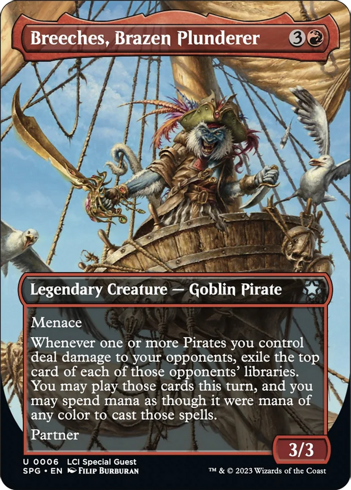 Breeches, Brazen Plunderer (Borderless) [The Lost Caverns of Ixalan Special Guests] Magic: The Gathering