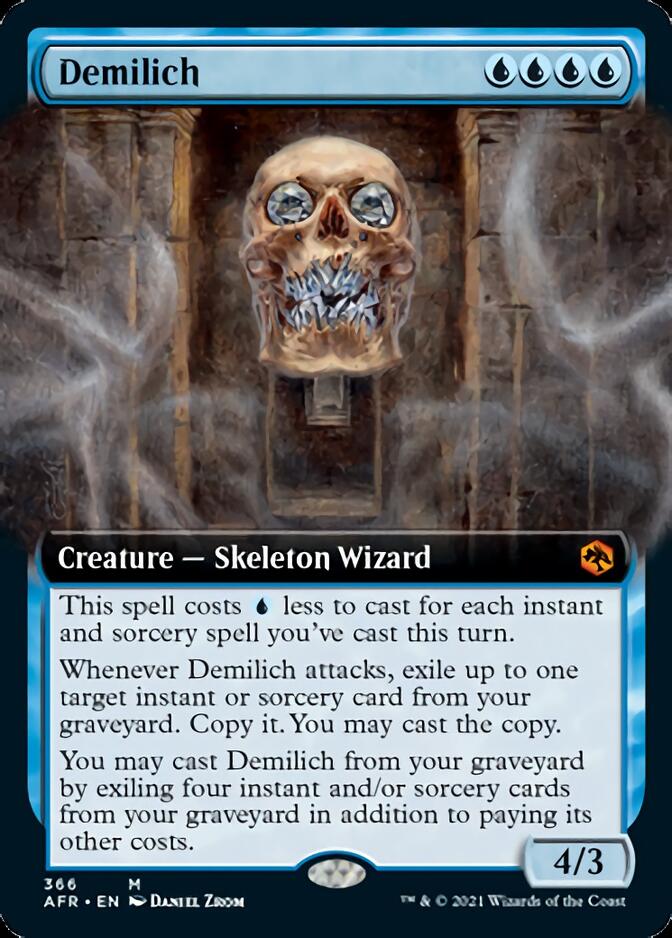 Demilich (Extended Art) [Dungeons & Dragons: Adventures in the Forgotten Realms] Magic: The Gathering