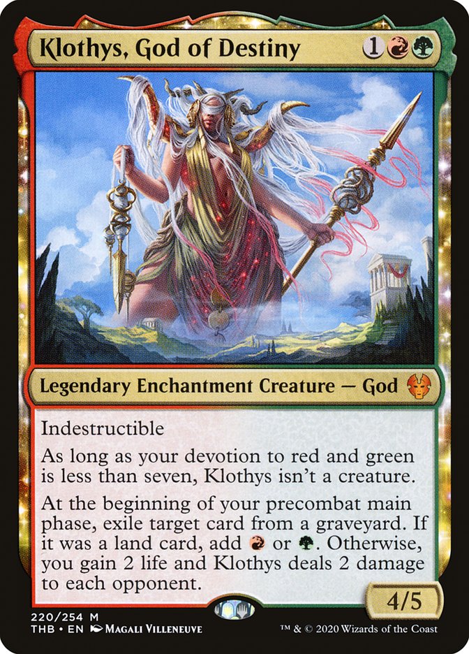 Klothys, God of Destiny [Theros Beyond Death] Magic: The Gathering
