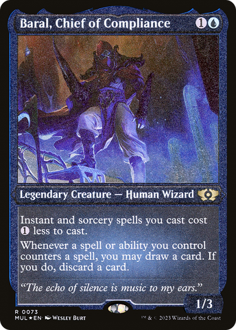 Baral, Chief of Compliance (Foil Etched) [Multiverse Legends] Magic: The Gathering