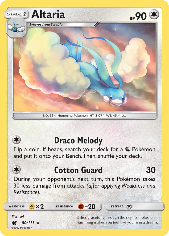 Altaria (80/111) [Sun & Moon: Crimson Invasion] Pokémon