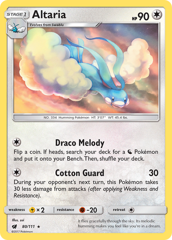 Altaria (80/111) [Sun & Moon: Crimson Invasion] Pokémon