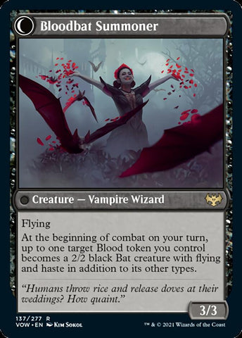 Voldaren Bloodcaster // Bloodbat Summoner [Innistrad: Crimson Vow] Magic: The Gathering