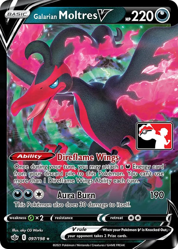 Galarian Moltres V (097/198) [Prize Pack Series One] Pokémon