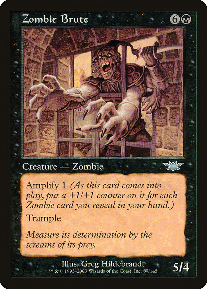 Zombie Brute [Legions] Magic: The Gathering