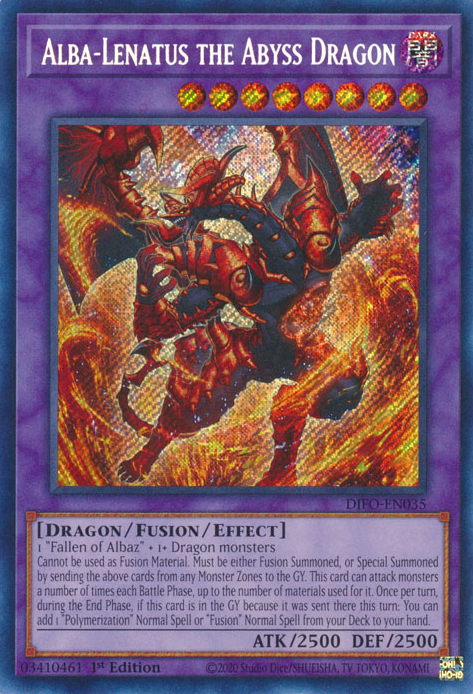 Alba-Lenatus the Abyss Dragon [DIFO-EN035] Secret Rare Yu-Gi-Oh!