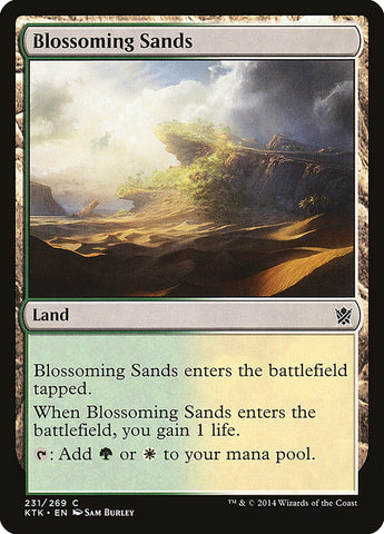 Blossoming Sands [Khans of Tarkir] Magic: The Gathering