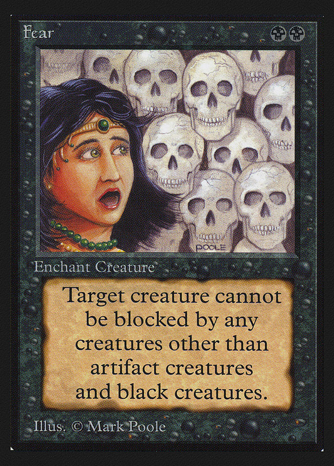 Fear [International Collectors' Edition] Magic: The Gathering