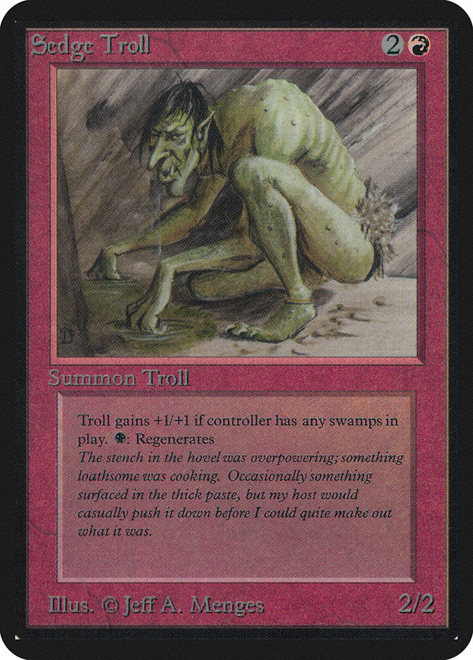 Sedge Troll [Alpha Edition] Magic: The Gathering