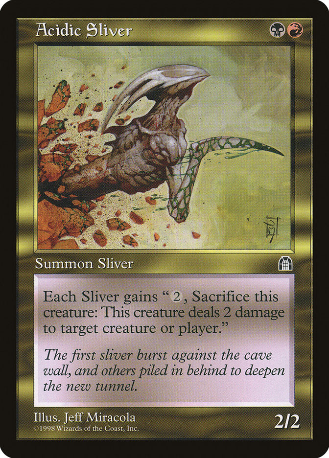 Acidic Sliver [Stronghold] Magic: The Gathering
