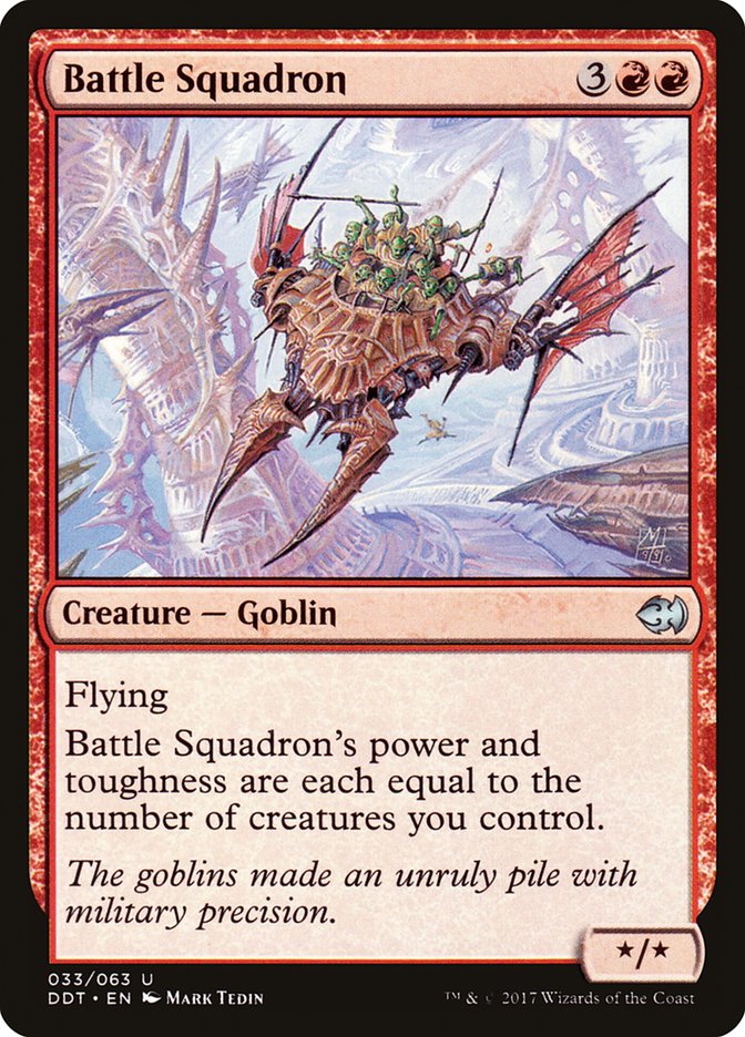 Battle Squadron [Duel Decks: Merfolk vs. Goblins] Magic: The Gathering