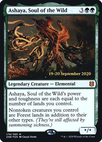 Ashaya, Soul of the Wild [Zendikar Rising Prerelease Promos] Magic: The Gathering