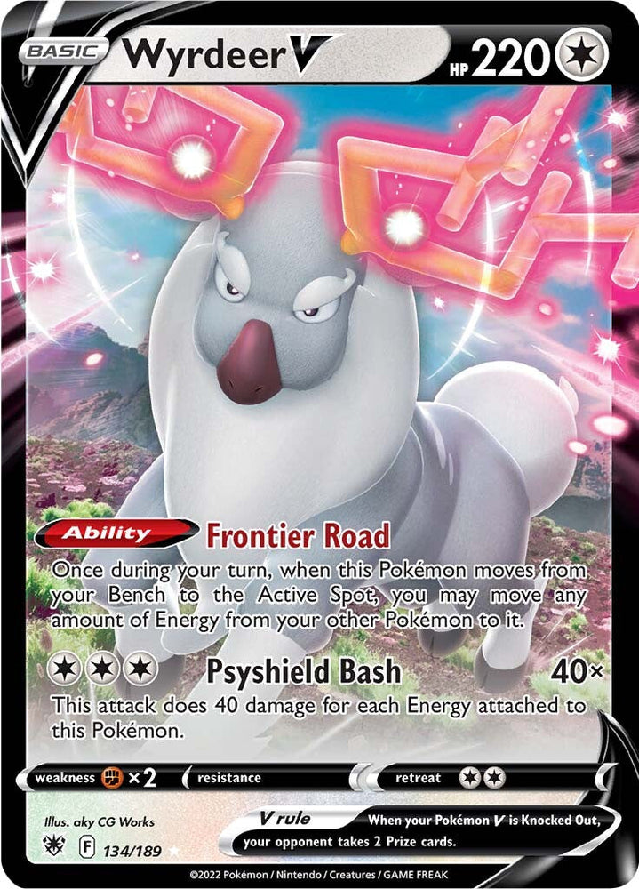 Wyrdeer V (134/189) [Sword & Shield: Astral Radiance] Pokémon