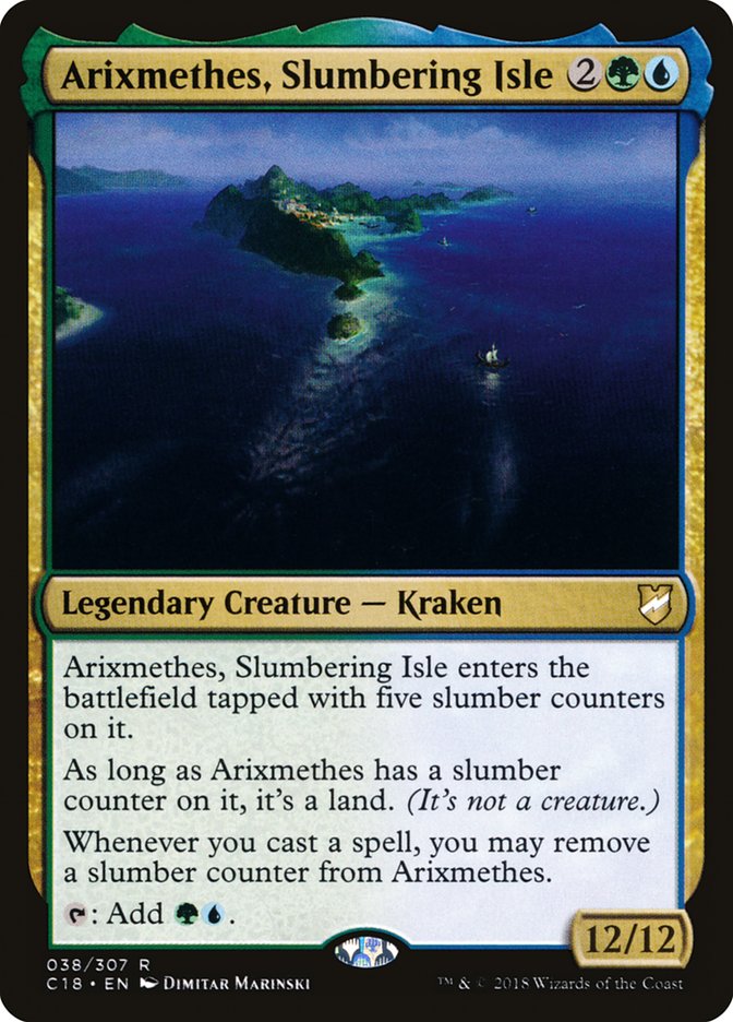 Arixmethes, Slumbering Isle [Commander 2018] Magic: The Gathering