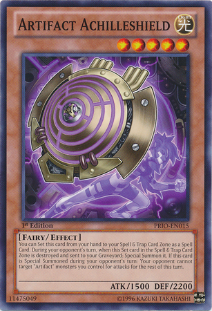 Artifact Achilleshield [PRIO-EN015] Common Yu-Gi-Oh!