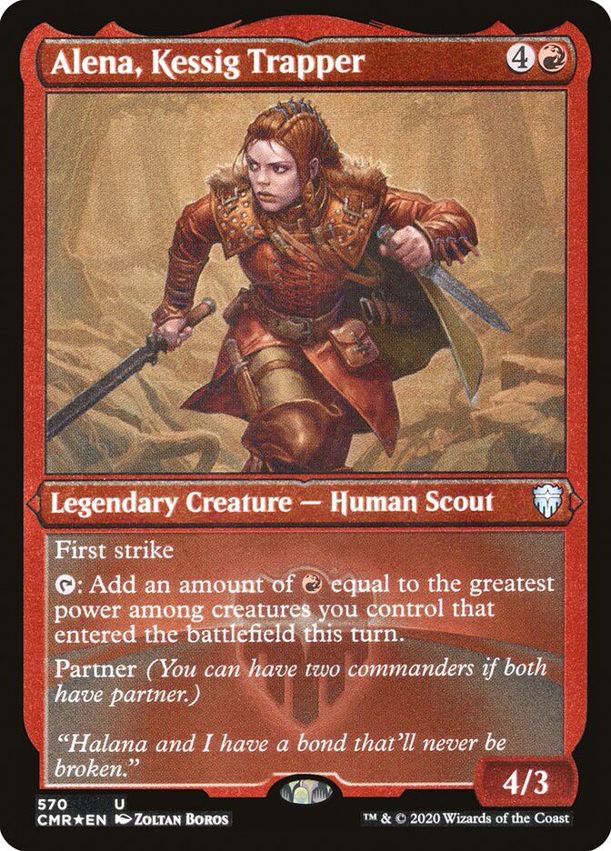 Alena, Kessig Trapper (Foil Etched) [Commander Legends] Magic: The Gathering