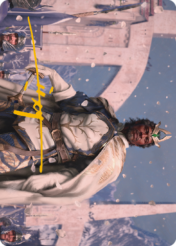 Aragorn, King of Gondor Art Card (Gold-Stamped Signature) [The Lord of the Rings: Tales of Middle-earth Art Series] Magic: The Gathering