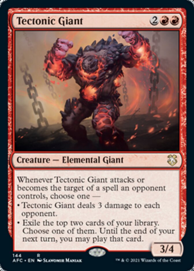 Tectonic Giant [Dungeons & Dragons: Adventures in the Forgotten Realms Commander] Magic: The Gathering