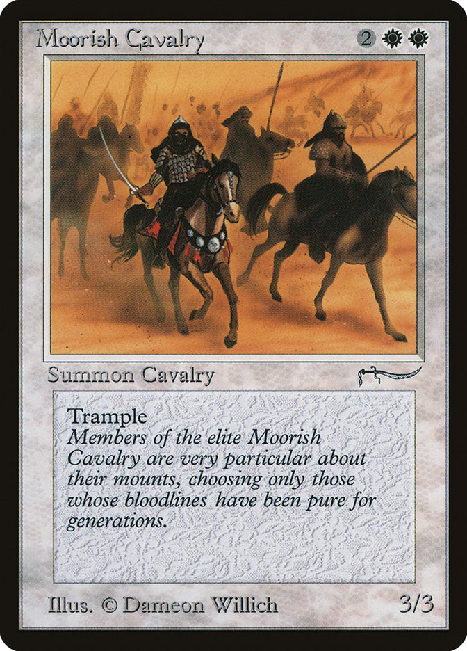 Moorish Cavalry (Dark Mana Cost) [Arabian Nights] Magic: The Gathering