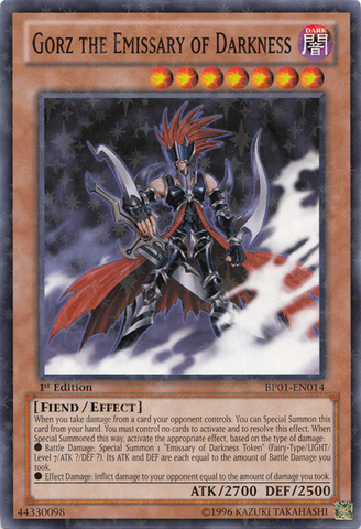 Gorz the Emissary of Darkness [BP01-EN014] Starfoil Rare Yu-Gi-Oh!