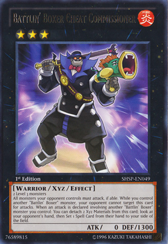 Battlin' Boxer Cheat Commissioner [SHSP-EN049] Rare Yu-Gi-Oh!