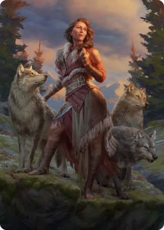 Arlinn, the Pack's Hope 1 Art Card [Innistrad: Midnight Hunt Art Series] Magic: The Gathering