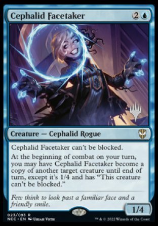 Cephalid Facetaker (Promo Pack) [Streets of New Capenna Commander Promos] Magic: The Gathering