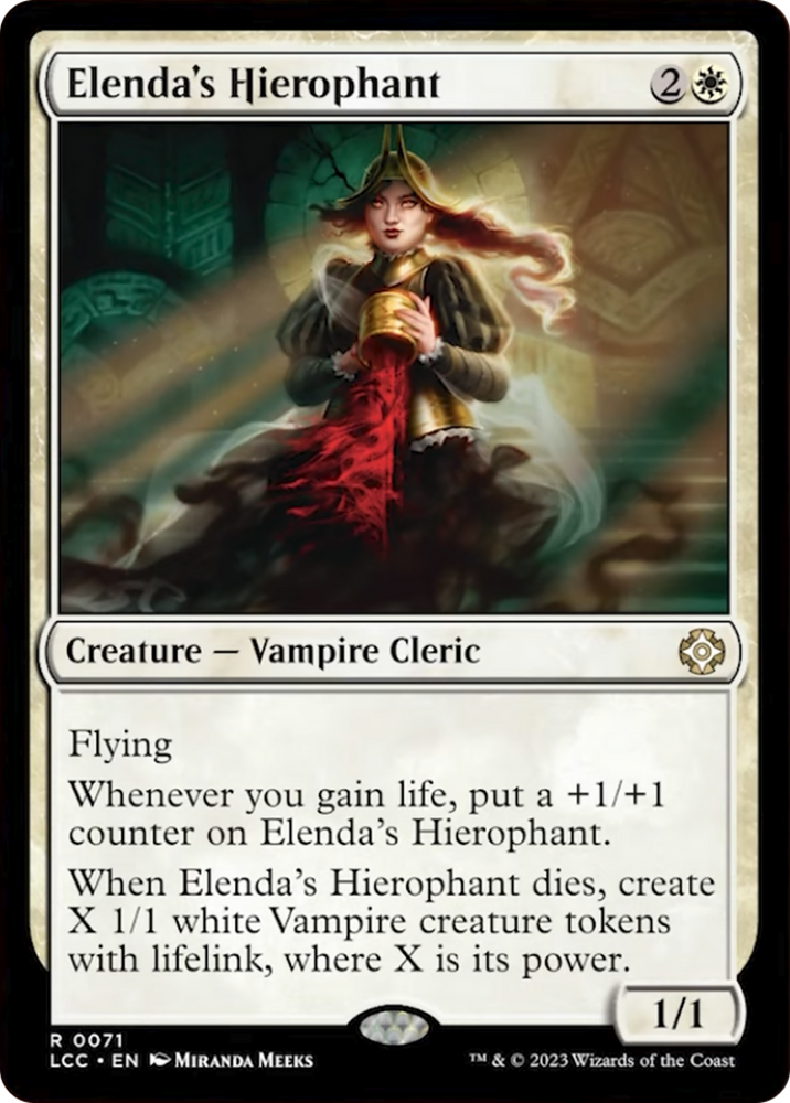 Elenda's Hierophant [The Lost Caverns of Ixalan Commander] Magic: The Gathering