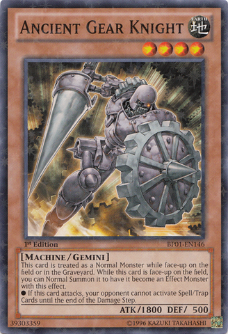 Ancient Gear Knight [BP01-EN146] Starfoil Rare Yu-Gi-Oh!