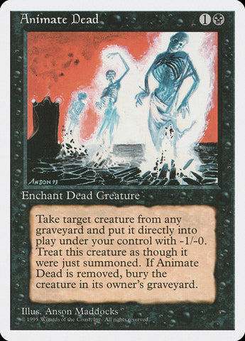 Animate Dead [Fourth Edition] Magic: The Gathering