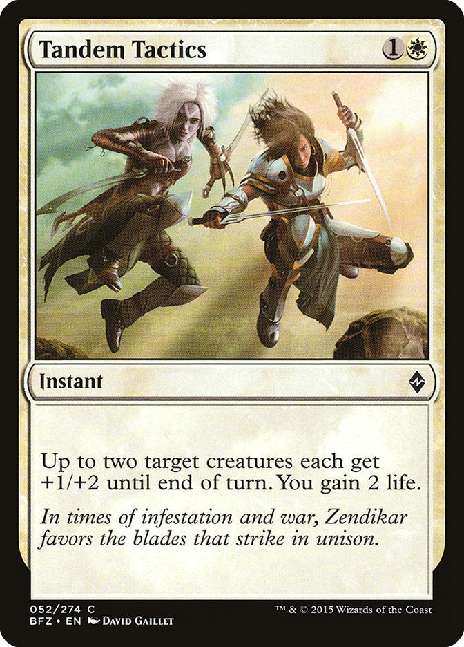 Tandem Tactics [Battle for Zendikar] Magic: The Gathering