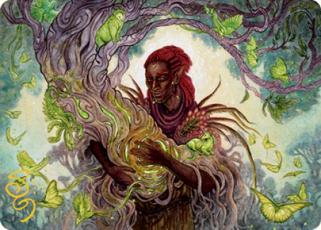 Circle of Dreams Druid Art Card (Gold-Stamped Signature) [Dungeons & Dragons: Adventures in the Forgotten Realms Art Series] Magic: The Gathering