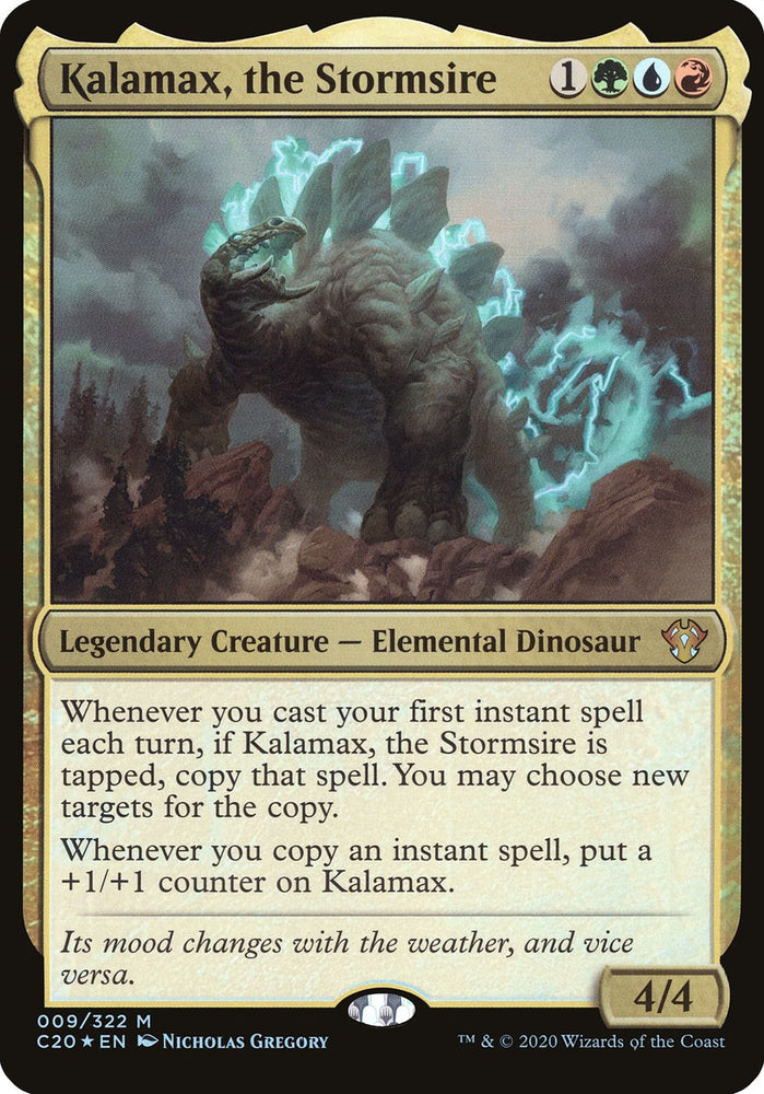 Kalamax, the Stormsire (Oversized) [Commander 2020 Oversized] Magic: The Gathering
