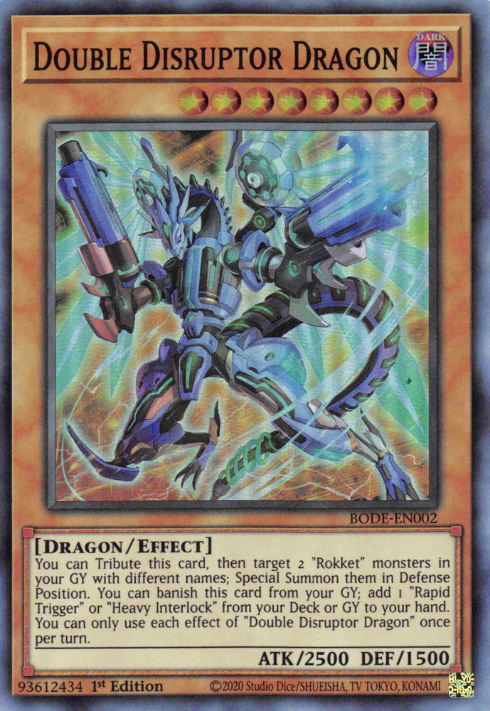 Double Disrupter Dragon [BODE-EN002] Super Rare Yu-Gi-Oh!